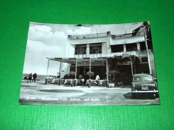 "Cartolina Gaeta - Ristorante "La Salute" sul mare 1955 ca"