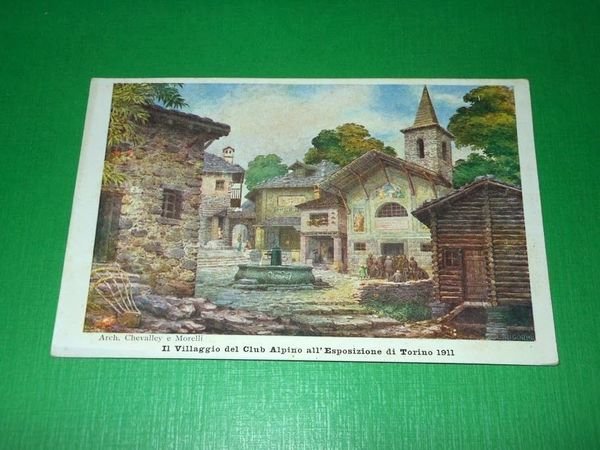 Cartolina Esposizione di Torino 1911 - Il Villaggio del Club …