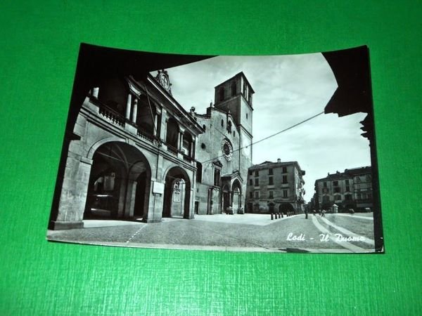 Cartolina Lodi - Il Duomo 1955 ca
