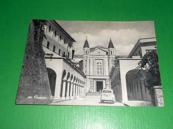 Cartolina Cascia - Basilica di S. Rita 1950 ca