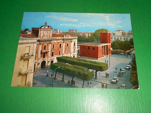 Cartolina Marigliano - Piazza Municipio 1979