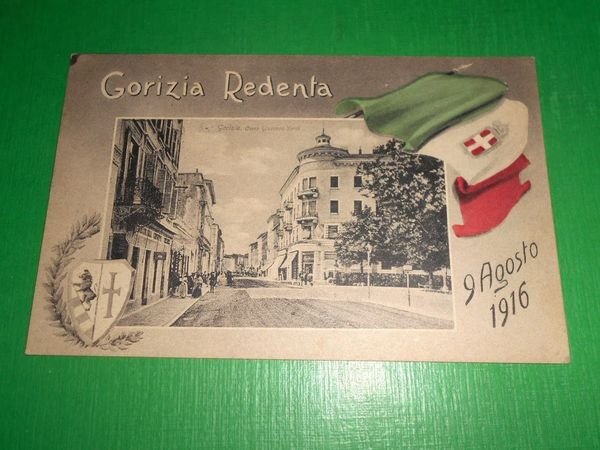 Cartolina Gorizia Redenta - Corso Giuseppe Verdi 9 Agosto 1916
