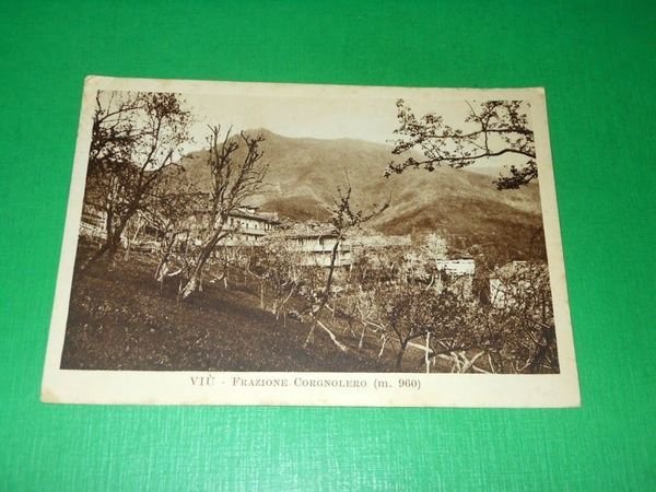Cartolina Viù - Frazione Corgnolero 1953
