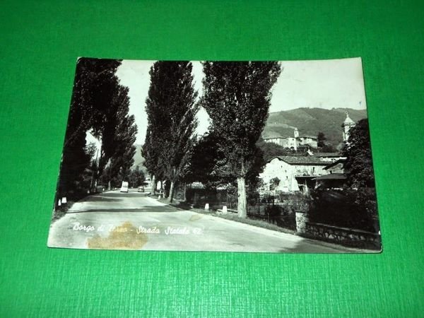 Cartolina Borgo di Terzo - Strada Statale 42 - 1955 …