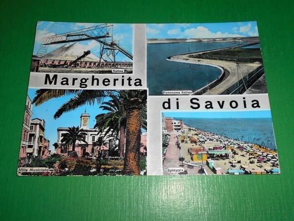 Cartolina Margherita di Savoia - Vedute diverse 1966