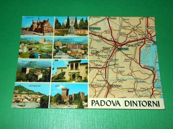 Cartolina Padova dintorni - Vedute diverse 1969