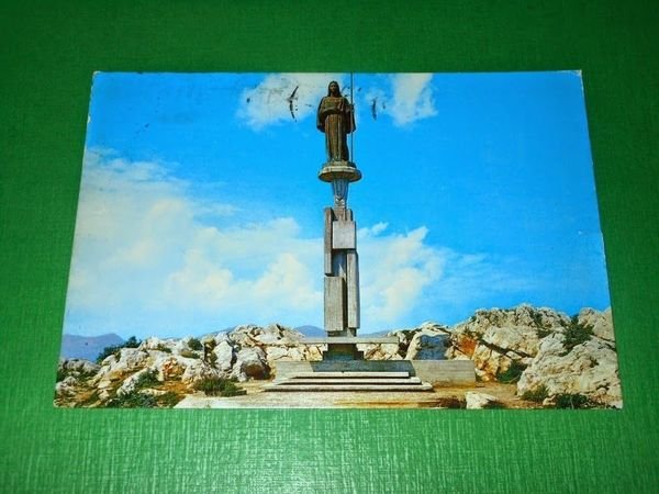 Cartolina Monte Pellegrino ( Palermo ) - Statua di S. …