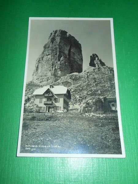 Cartolina Cortina d' Ampezzo - Rifugio Cinque Torri 1927 | Immagine Gallery 1