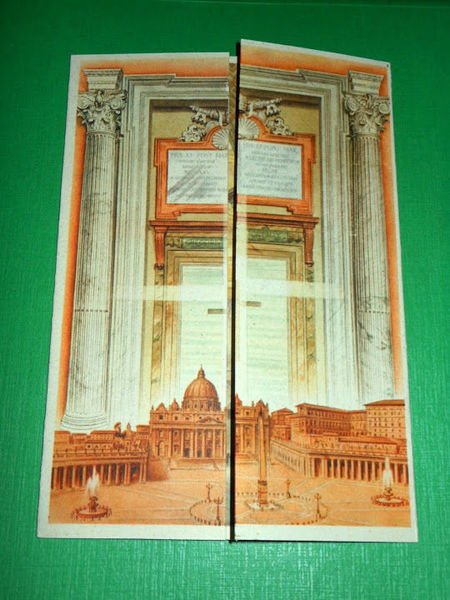 Cartolina animata / apribile Roma - Basilica di S. Pietro …