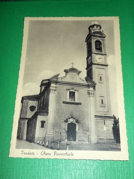 Cartolina Tradate - Chiesa Parrocchiale 1940 ca