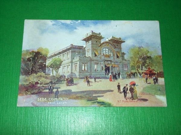Cartolina Ufficiale dell' Esposizione di Milano 1906 - Sede Comitato | Immagine principale