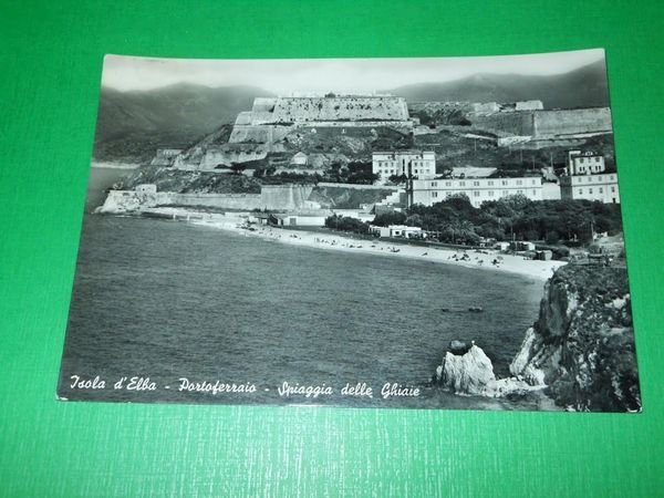 Cartolina Isola d' Elba - Portoferraio - Spiaggia delle Ghiaie …