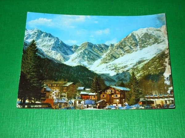 Cartolina Macugnaga - Monte Rosa - Scorcio panoramico 1967
