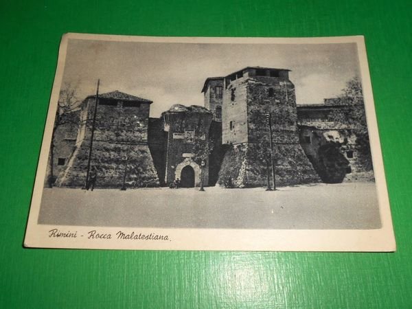 Cartolina Rimini - Rocca Malatestiana 1940 ca