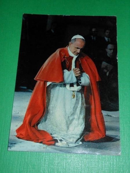 Cartolina Religione Papa Paolo VI 1970