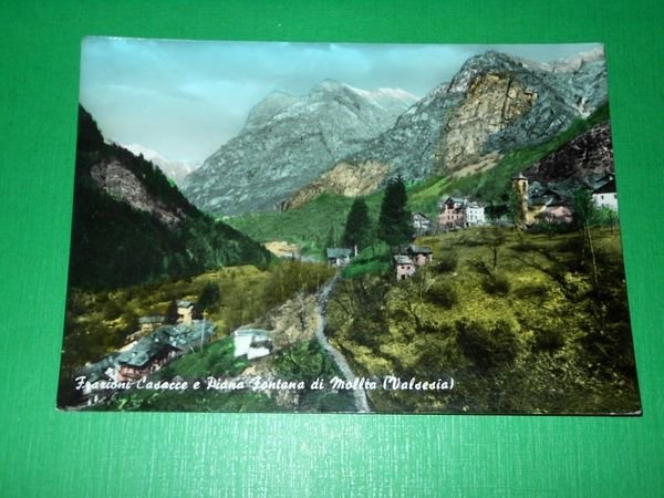 Cartolina Frazione Casacce e Piana Fontana di Mollia ( Valsesia …
