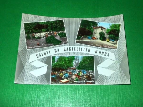 Cartolina Saluti da Castelletto d'Orba - Vedute diverse 1964