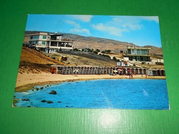 Cartolina Licata - Lido Zarbo - Spiaggia due Rocche 1973