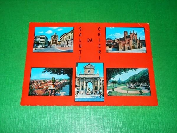 Cartolina Chieri ( Torino ) - Piazza Cavour 1966 | Immagine principale