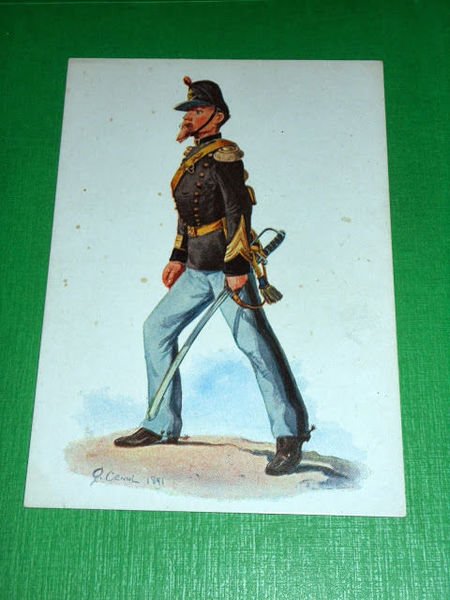 Cartolina Militaria Uniformi - Corpo Artiglieria Furiere - Illustratore Q. …