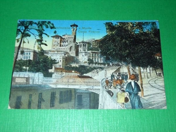 Cartolina Genova - Circonvallazione a Monte - Corso Firenze 1921 | Immagine Gallery 1