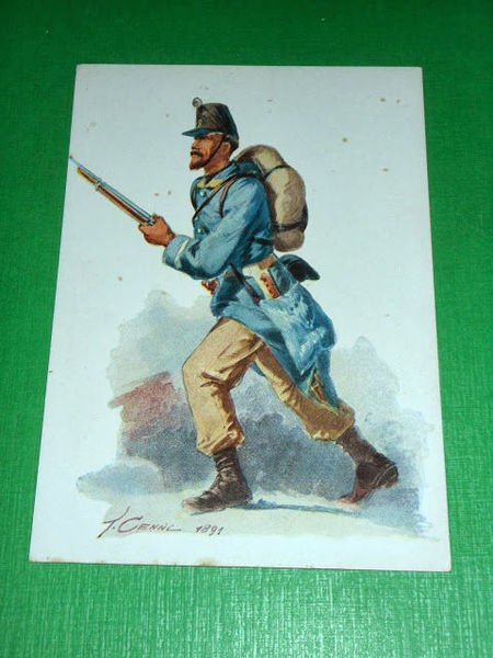 Cartolina Militaria Uniformi - Fanteria - Brigata Acqui - Illustratore …