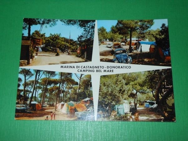 Cartolina Marina di Castagneto - Donoratico - Camping Bel Mare …