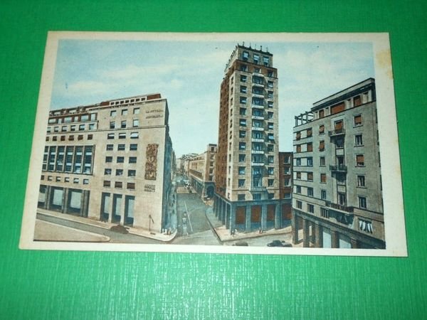 Cartolina Milano - Largo S. Babila e Corso Littorio 1935 …