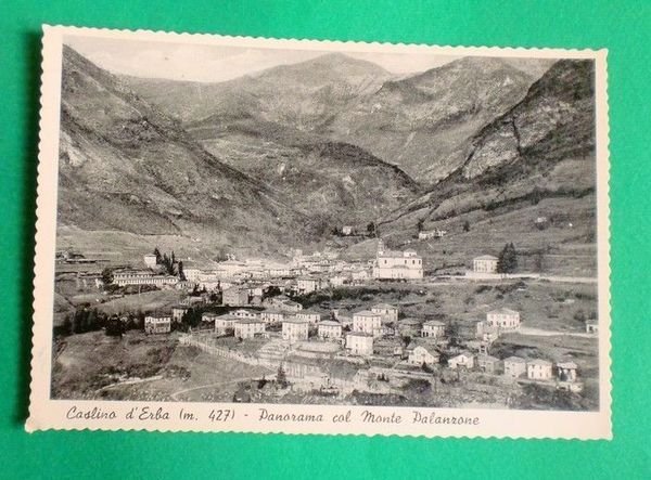 Cartolina Como - Caslino d'Erba (m. 427) - Panorama col …