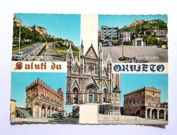 Cartolina Orvieto - Vedute diverse 1964
