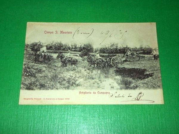 Cartolina Campo S. Maurizio ( Torino ) - Artiglieria da … | Immagine principale