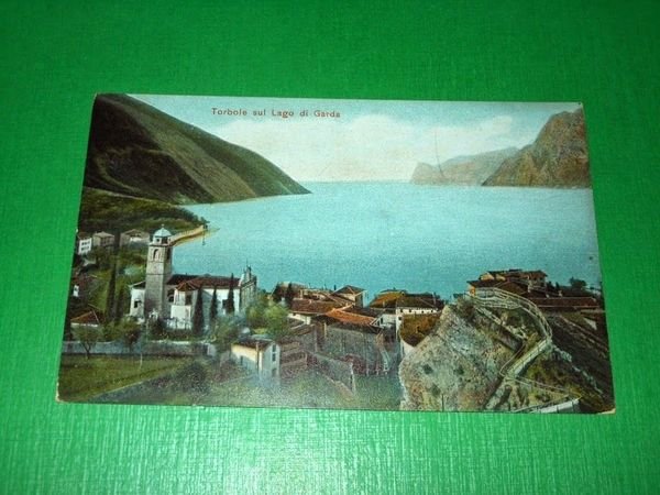 Cartolina Torbole sul Lago di Garda - Scorcio panoramico 1915 …