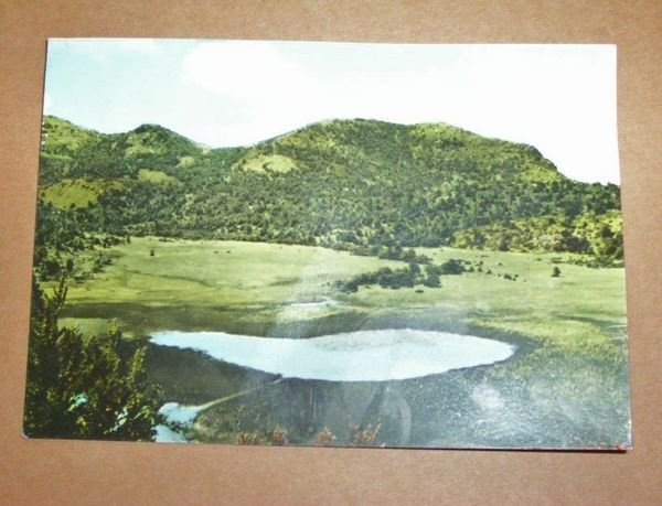 Cartolina Lago Moo di Ferriere (Piacenza) - Veduta 1963