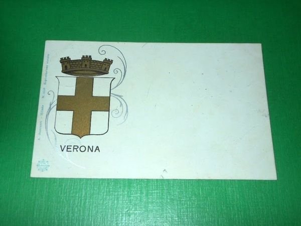 Cartolina Verona - Stemma 1901
