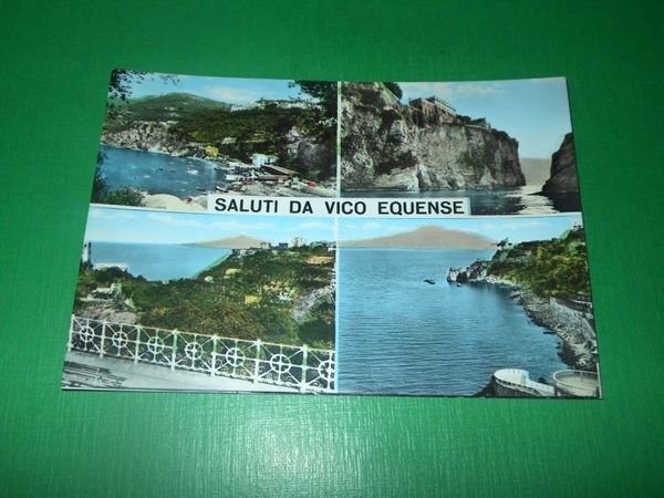 Cartolina Saluti da Vico Equense - Vedute diverse 1960 ca