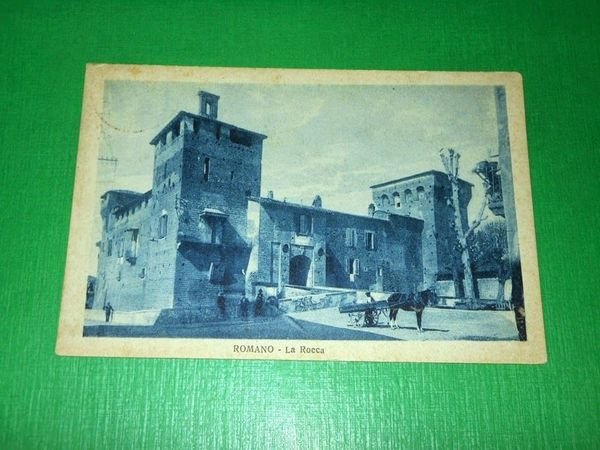Cartolina Romano ( Bergamo ) - La Rocca 1928