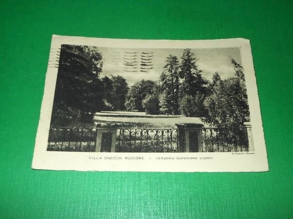 Cartolina Verderio Superiore - Villa Gnecchi Ruscone 1942 | Immagine principale