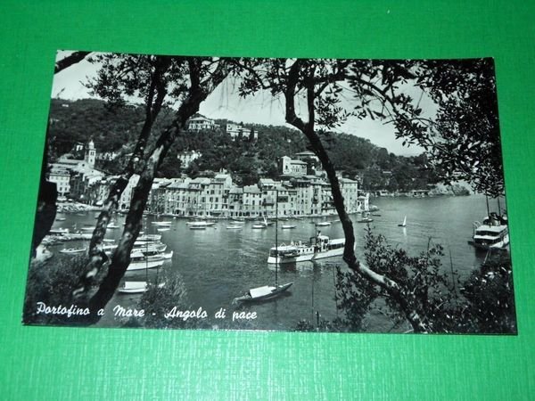 Cartolina Portofino a Mare - Angolo di pace 1958