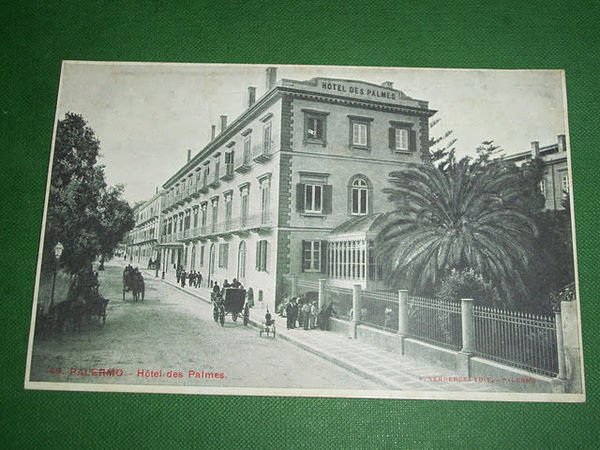 Cartolina Palermo - Hotel des Palmes 1910 ca