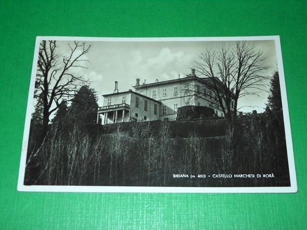 Cartolina Bibiana - Castello Marchesi di Rorà 1939