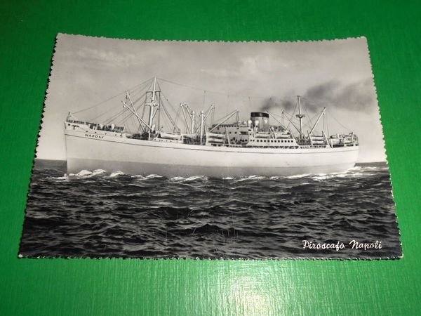 Cartolina Navigazione Navi - Piroscafo Napoli 1950 ca