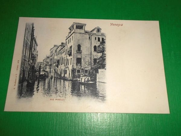 Cartolina Venezia - Rio Pinelli 1900 ca