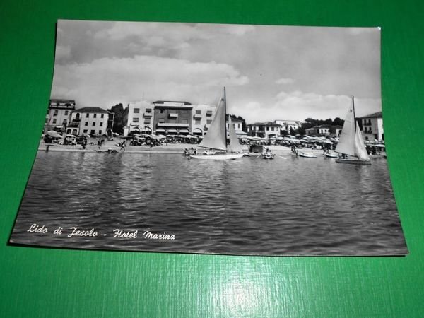 Cartolina Lido di Jesolo - Hotel Marina 1960 ca