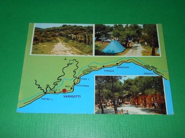 Cartolina Varigotti - Camping San Martino 1975