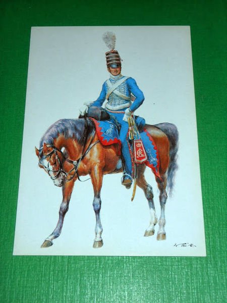 Cartolina Militaria Uniformi - Grand Duchy Weimar - Husar #1