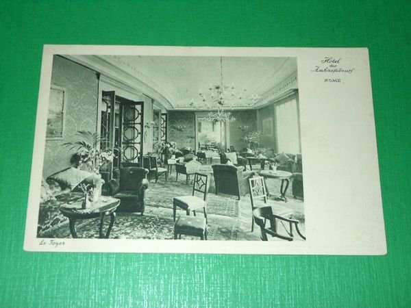 Cartolina Roma - Albergo Palazzo Ambasciatori ( interno ) 1930 … | Immagine principale