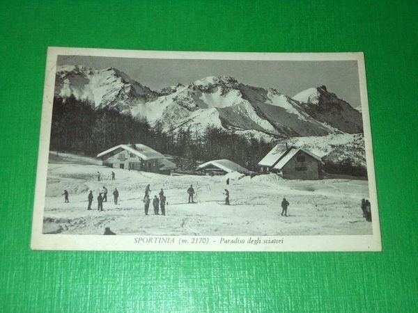 Cartolina Sportinia - Paradiso degli sciatori 1961