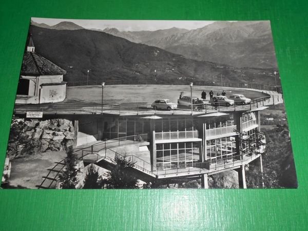 Cartolina Valperga Canavese Santuario di Belmonte - Autoparcheggio e Ristorante