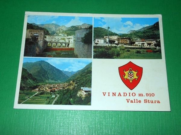 Cartolina Vinadio - Valle Stura - Vedute diverse 1968