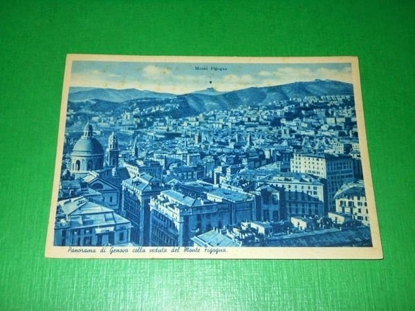 Cartolina Genova - Panorama con veduta del Monte Figogna 1940 …